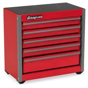 KMC922A — Five-Drawer Micro Roll Cab (Red)