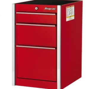 KMP7099PBO — 19-3/4" Three-Drawer Masters 7000 Series End Cabinet with PowerDrawer (Red)