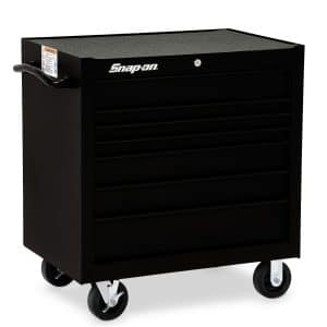 KRA2407POT — 36" Seven-Drawer Single Bank Classic Series Roll Cab (Flat Black with Black Trim and Blackout Details)