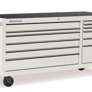 KRA2432PDC — 73" 12-Drawer Double-Bank Classic Series 96 Roll Cab (White with Black Trim)
