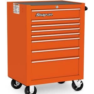 KRA4008FPJK — 26" Eight-Drawer Single Bank Heritage Series Roll Cab (Electric Orange)