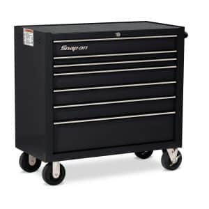 KRA4107FPC — 40" Seven-Drawer Single Bank Heritage Series Roll Cab (Gloss Black)
