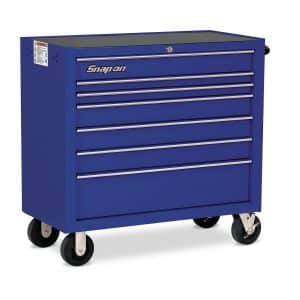 KRA4107FPCM — 40" Seven-Drawer Single Bank Heritage Series Roll Cab (Royal Blue)