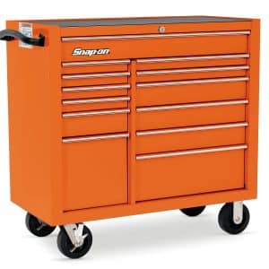 KRA4813FPJK — 40" 13-Drawer Double-Bank Heritage Series Roll Cab (Electric Orange)