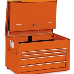 KRA6210FPJK — 36" Four-Drawer Heavy-Duty Road Chest with Side Handles (Electric Orange)
