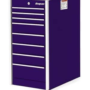 KRL1011APEV — 19" Eight-Drawer Single Bank Masters Series End Cab (Plum Radical Purple)