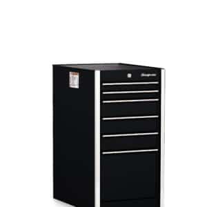KRL1098PC — 19" Six-Drawer Single Bank Masters Series End Cabinet (Gloss Black)