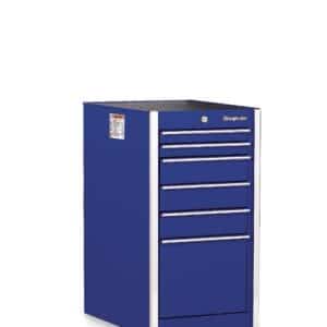 KRL1098PCM — 19" Six-Drawer Single Bank Masters Series End Cabinet (Royal Blue)
