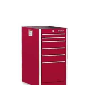 KRL1098PJH — 19" Six-Drawer Single Bank Masters Series End Cabinet (Candy Apple Red)
