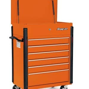 KRSC326FPJK — 32" Six-Drawer Compact Roll Cart (Electric Orange)