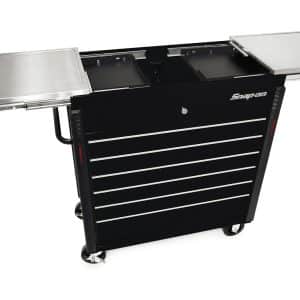 KRSC430APC1 — 40" Sliding Lid Eight-Drawer Stainless Lid Shop Cart (Gloss Black)