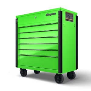 KRSC46HBKG — 40" Six-Drawer Roll Cart (Extreme Green with Black Trim and Blackout Details)