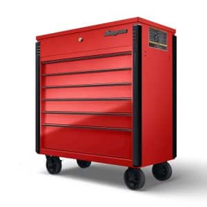 KRSC46HBPS — 40" Six-Drawer Roll Cart (Candy Apple Red with Black Trim and Blackout Details)