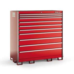 KSDE101AAPBN — 10-Drawer Double-Wide Eye-Level (Red w/Brushed Trim)