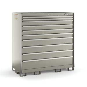 KSDE101AAZBB — 10-Drawer Double-Wide Eye-Level (Arctic Silver w/Brushed Trim)