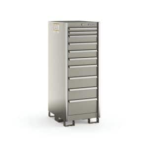 KSNE101AAZBB — 10-Drawer Narrow Eye-Level (Arctic Silver w/Brushed Trim)