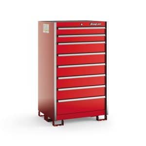 KSPE081AAPBN — Eight-Drawer Standard Plus Eye-Level (Red w/Brushed Trim)