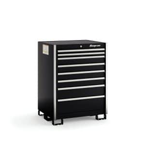 KSPS081AAPB — Eight-Drawer Standard Plus Standing Counter (Gloss Black w/Brushed Trim)