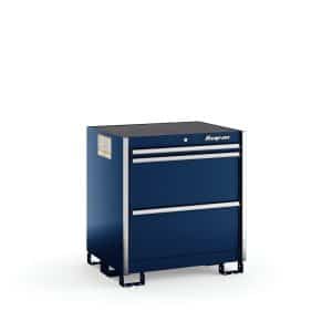KSPT031AAPCN — Three-Drawer Standard Plus Tall Bench (Royal Blue w/Brushed Trim)