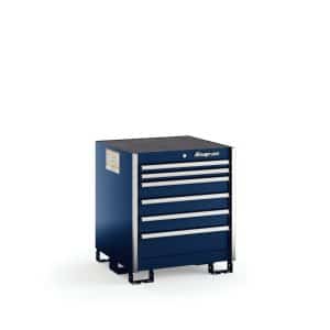 KSSB061AAPCN — Six-Drawer Standard Bench (Royal Blue with Brushed Trim)