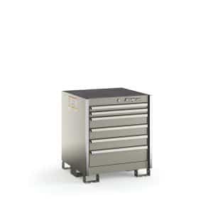 KSSB061AAZBB — Six-Drawer Standard Bench (Arctic Silver with Brushed Trim)