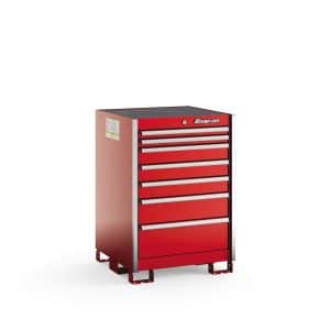 KSSC071AAPBN — Seven-Drawer Standard Counter (Red with Brushed Trim)