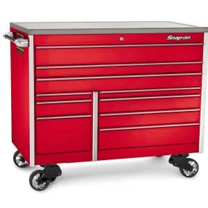 KTL1022APBO1 — 54" 10-Drawer Double-Bank Masters Series Stainless Steel Top Roll Cab (Red)