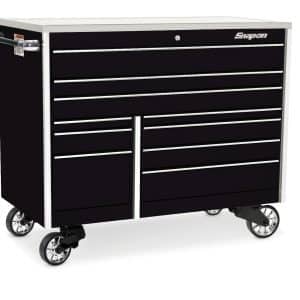 KTL1022APC1 — 54" 10-Drawer Double-Bank Masters Series Stainless Steel Top Roll Cab (Gloss Black)