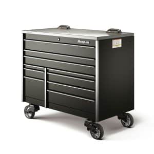 KTL1022APC4 — 54" 10-Drawer Double-Bank Masters Series Stainless Steel PowerTop™ Roll Cab (Gloss Black)
