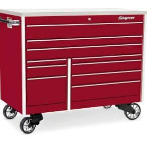 KTL1022APJH1 — 54" 10-Drawer Double-Bank Masters Series Stainless Steel Top Roll Cab (Candy Apple Red)