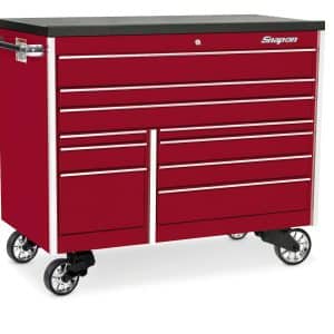 KTL1022APJH7 — 54" 10-Drawer Double-Bank Masters Series Bed Liner Top Roll Cab (Candy Apple Red)