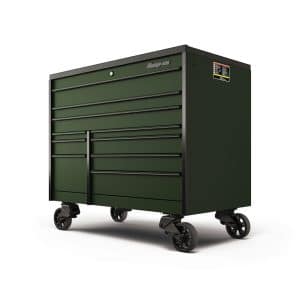 KTL1022APZR7 — 54" 10-Drawer Double-Bank Masters Series Bed Liner Top Roll Cab (Combat Green w/Black Trim)