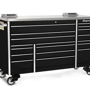 KTL1023APC4 — 72" 18-Drawer Triple-Bank Masters Series Stainless Steel PowerTop™ Roll Cab (Gloss Black)