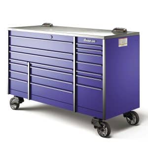 KTL1023APDG4 — 72" 18-Drawer Triple-Bank Masters Series Stainless Steel PowerTop™ Roll Cab (Midnight Blue)