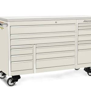 KTL1023APU1 — 72" 18-Drawer Triple-Bank Masters Series Stainless Steel Top Roll Cab (White)