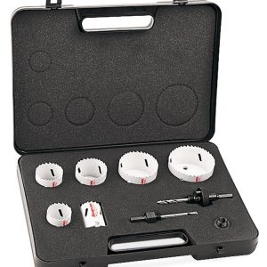LHS608B — 9 pc Hole Saw and Arbor Kit