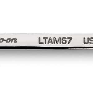 LTAM67 — Metric 6–7 mm 15° Offset Low Torque Slimline Open-End Wrench