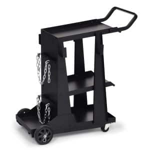 MIGCARTC — Welding/Plasma Cart with Single Tank Storage (Black)