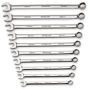 OEXLM710B — 10 pc 12-Point Metric Flank Drive® Long Combination Wrench Set (10–19 mm)