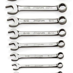 OEXS709B — 9 pc 12-Point SAE Flank Drive® Short Combination Wrench Set (5/16–3/4")