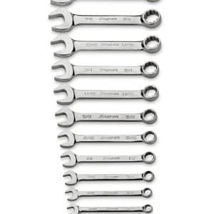 OEXS715K — 15 pc 12-Point SAE Flank Drive® Short Combination Wrench Set (1/4–1")