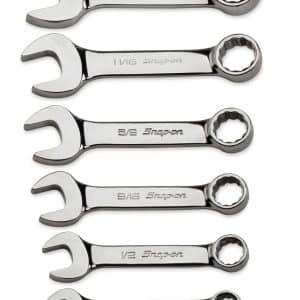 OXI706B — 6 pc 12-Point SAE Flank Drive® Midget Combination Wrench Set (7/16–3/4")