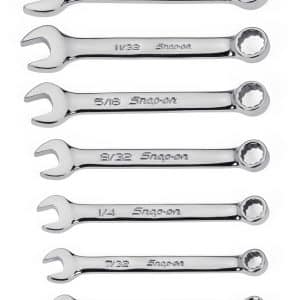 OXI707BK — 7 pc 12-Point SAE Flank Drive® Midget Combination Wrench Set (3/16-3/8")