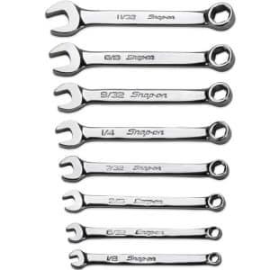 OXI709SBK — 9 pc 6-Point SAE Flank Drive® Midget Combination Wrench Set (1/8–3/8")