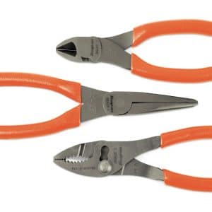 PL306ACFO — 3 pc Pliers Set (Orange)