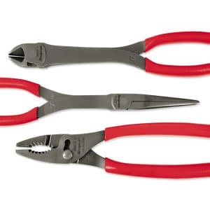 PL330ACF — 3 pc Heavy-Duty Pliers Set (Red)
