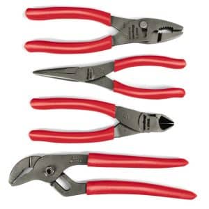 PL400B — 4 pc Pliers/Cutters Set (Red)