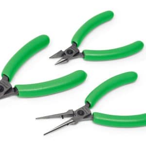 PLP300AG — 3 pc Precision Pliers Set (Green)