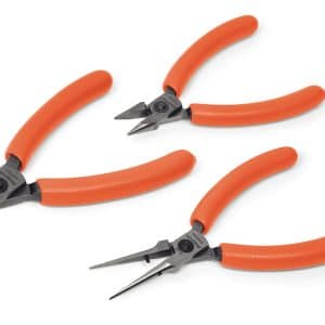 PLP300AO — 3 pc Precision Pliers Set (Orange)