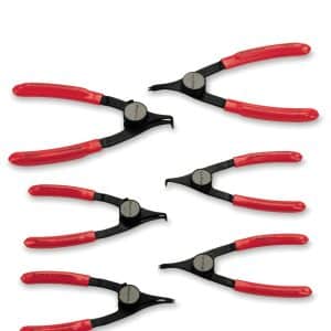 PRH406 — 6 pc Retaining Ring Pliers Set (Red)